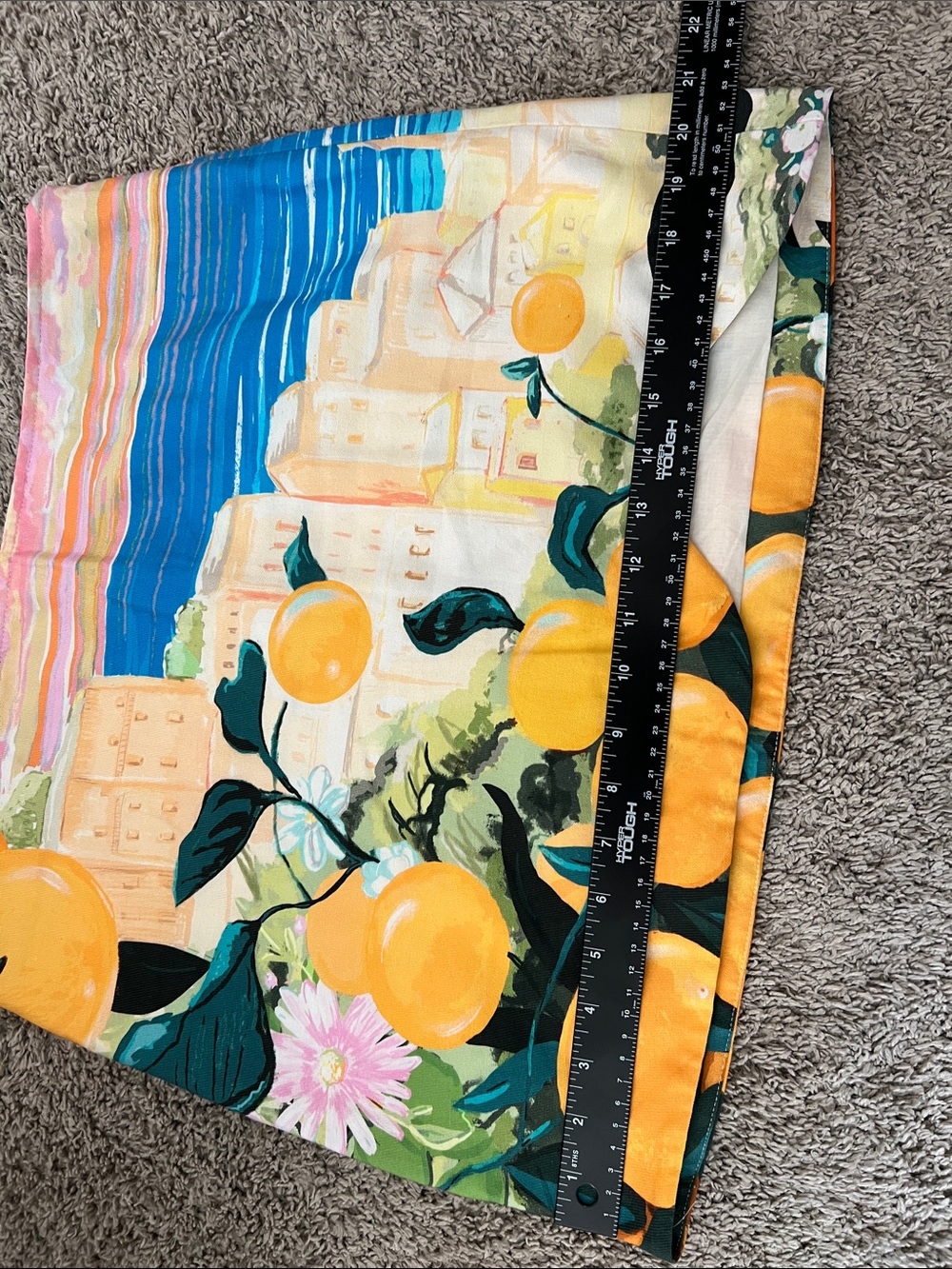 RARE H&M Mediterranean lemon print mini skirt - Picture 10 of 11